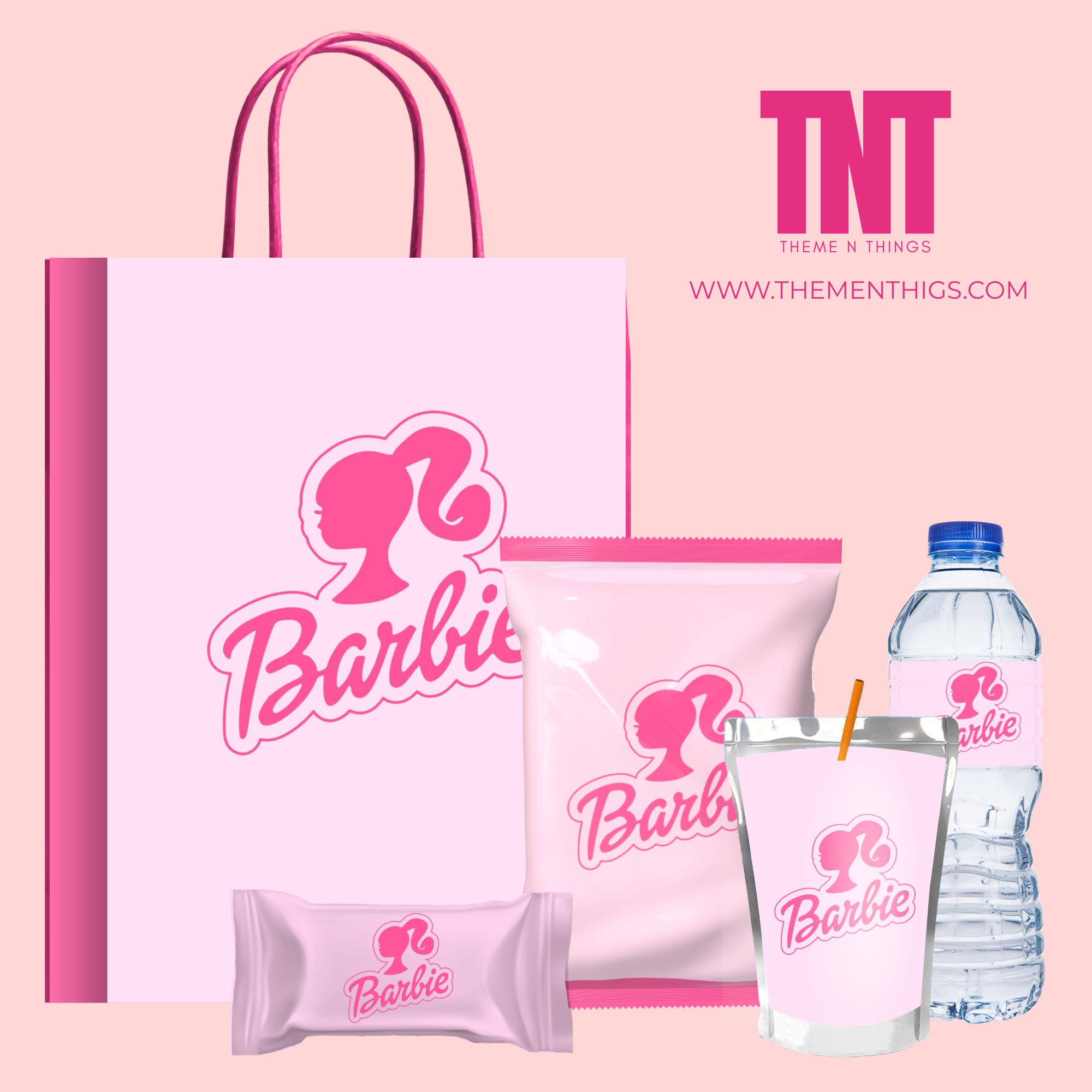 Barbie Favor Bag (Light Pink)
