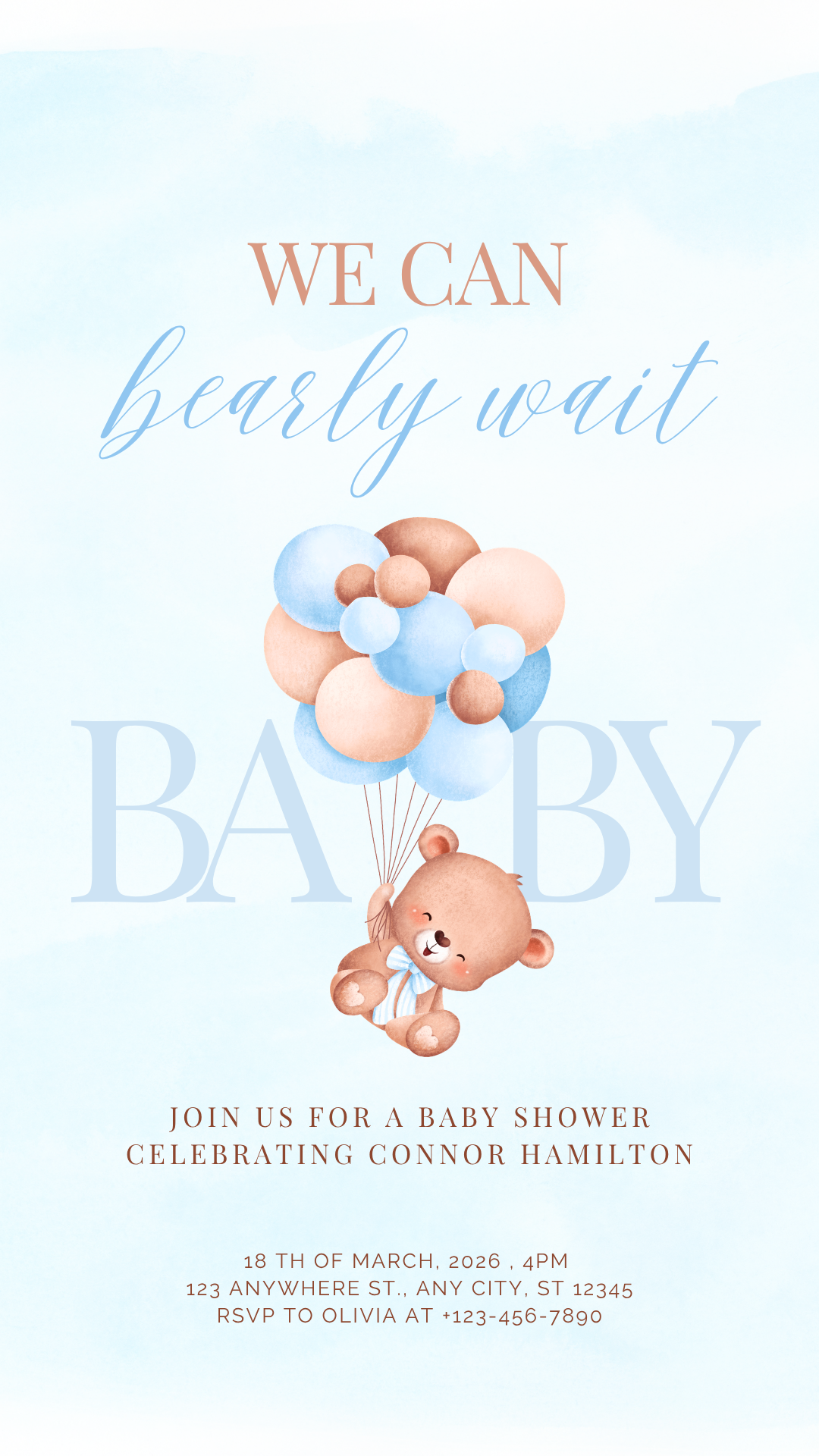 We Can Bearly Wait (Blue)