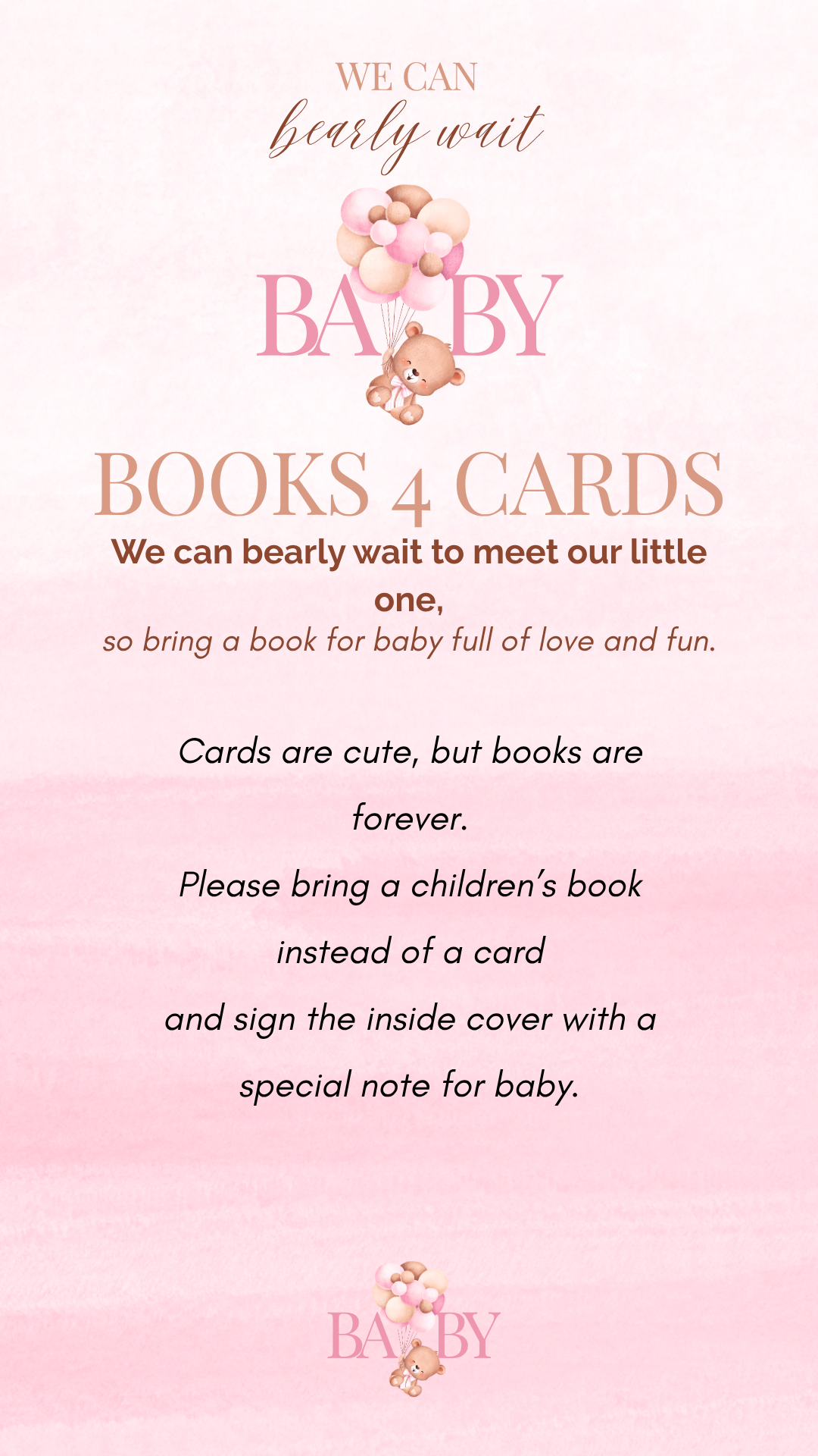 We Can Bearly Wait (Pink)