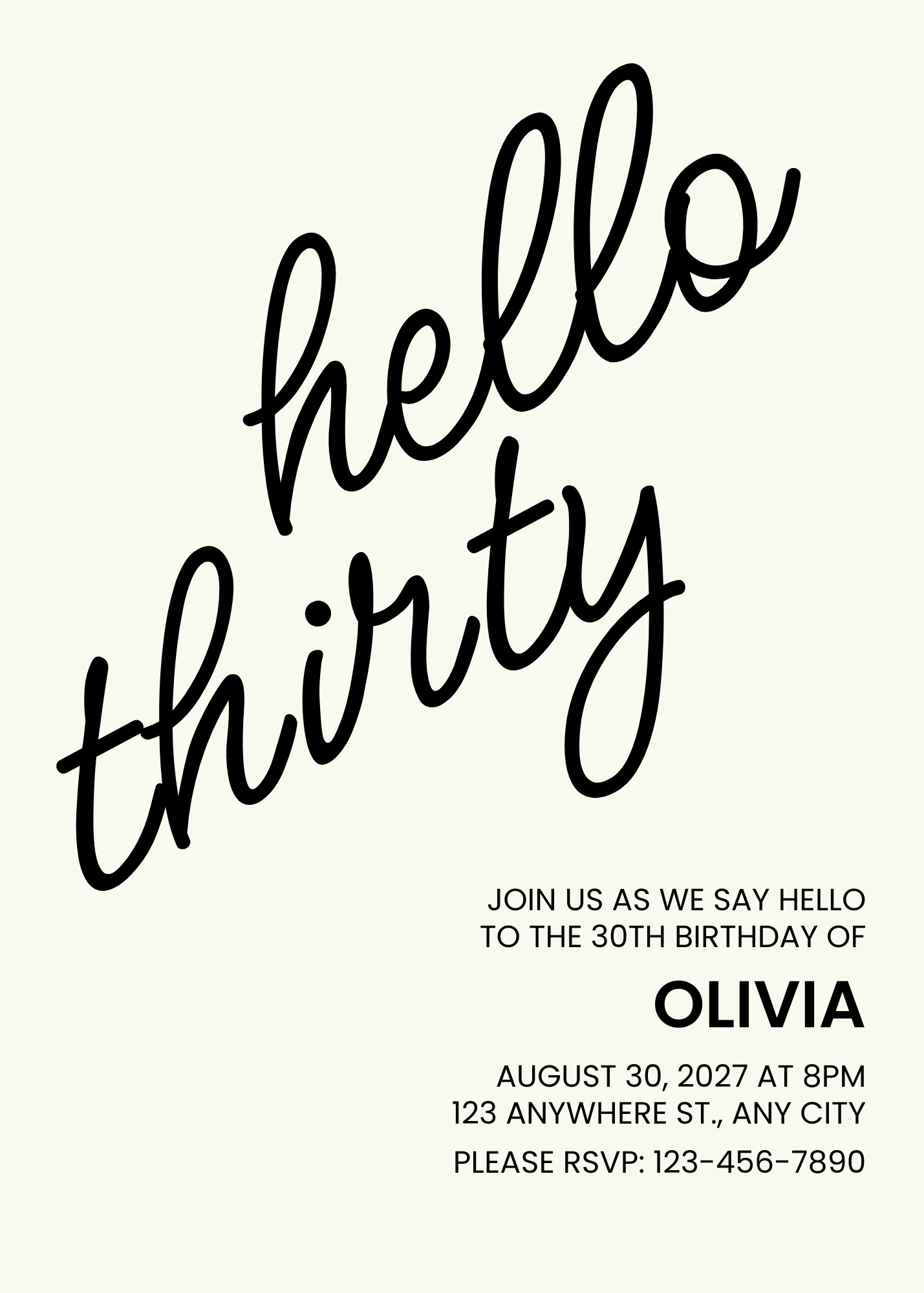 Hello Invitation